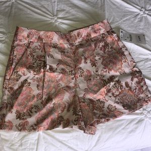 Zara Basic pink patterned shorts